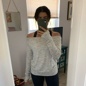 Athleta off-shoulder sweater. SUPER soft.